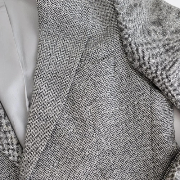 Tip Top Tailor Grey  63% Wool Tweed Sports Jacket Blazer - Picture 9 of 15
